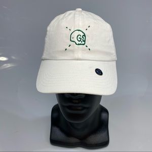 ALIAS G SKULL GREEN STRAPBACK WHITE DAD HAT